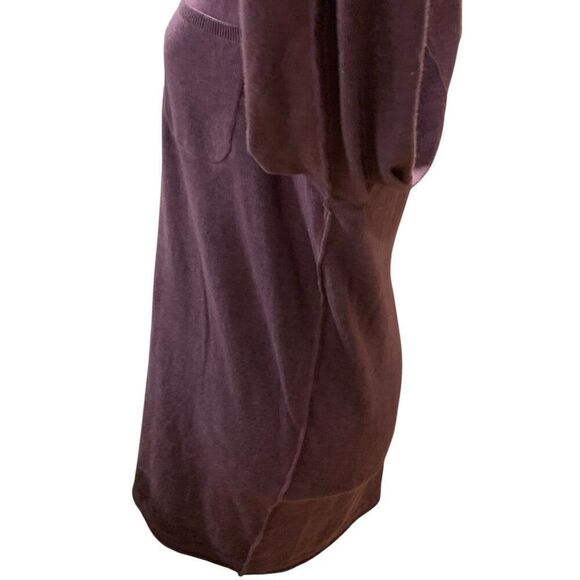 Buffalo David Bitton Tunic Top Purple L/S Mini-Pocket V-Neck Loose Wmn Sz L NWT - Picture 3 of 13